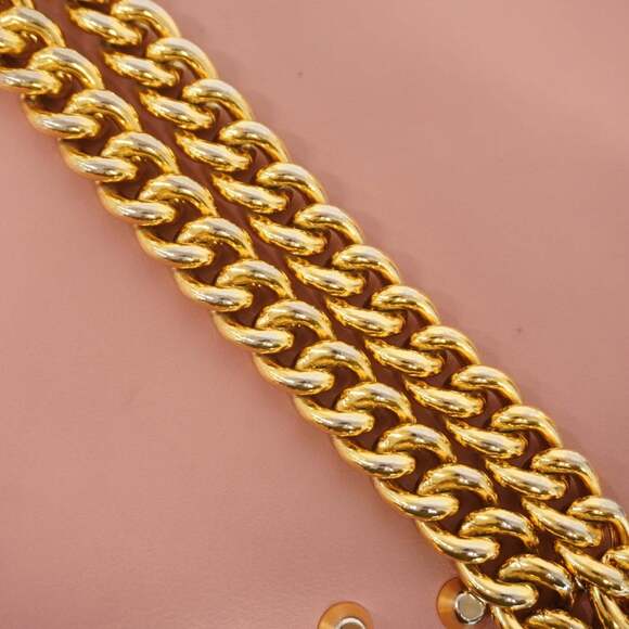 Gucci Padlock Shoulder Bag 432182 Leather Pink Women's P2113622 - Picture 9 of 16